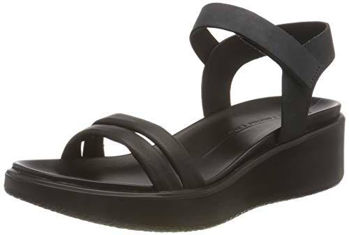 ECCO Flowtedge LX, Sandalias con tacón Mujer, Color Negro, 40 EU