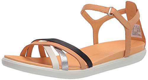 ECCO Simpil Sandal, Sandalias Mujer, Polvo Multicolor Brun, 43 EU