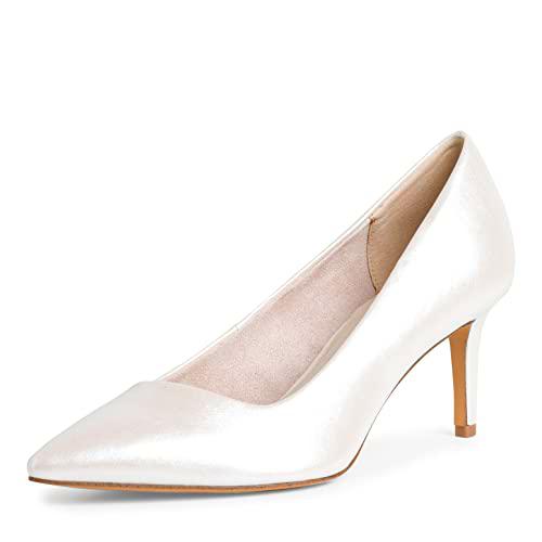 Tamaris Mujer Zapatos de tacón, señora Zapatos de tacón Clásicas,TOUCHit,Zapatos de Corte,Zapatos de tacón,Zapatos de Noche,Pearl,40 EU