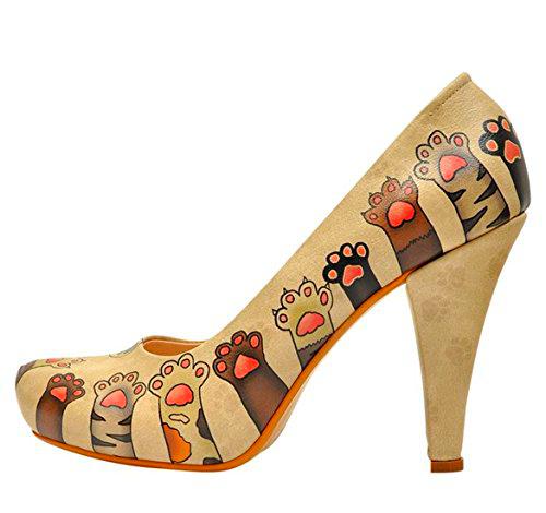 DOGO Zapatos de tacón Alto, Plataforma Mujer, Multicolor, 40 EU