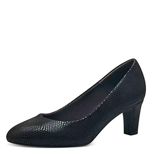 Tamaris Mujer Zapatos de tacón, señora Zapatos de tacón Clásicas,TOUCHit,Zapato de Negocios,Zapato de Corte,Elegante,Black Struct.,42 EU