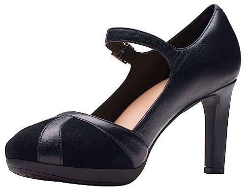 Clarks Ambyr Light, Bomba Mujer, Color Negro, 42 EU