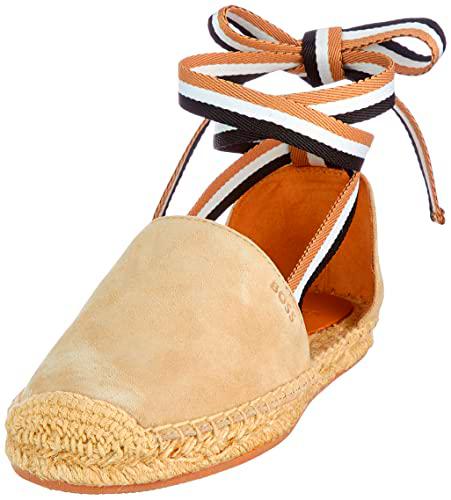 BOSS Madeira_aren_SD, Sandalias con cuña Tipo Alpargatas Mujer